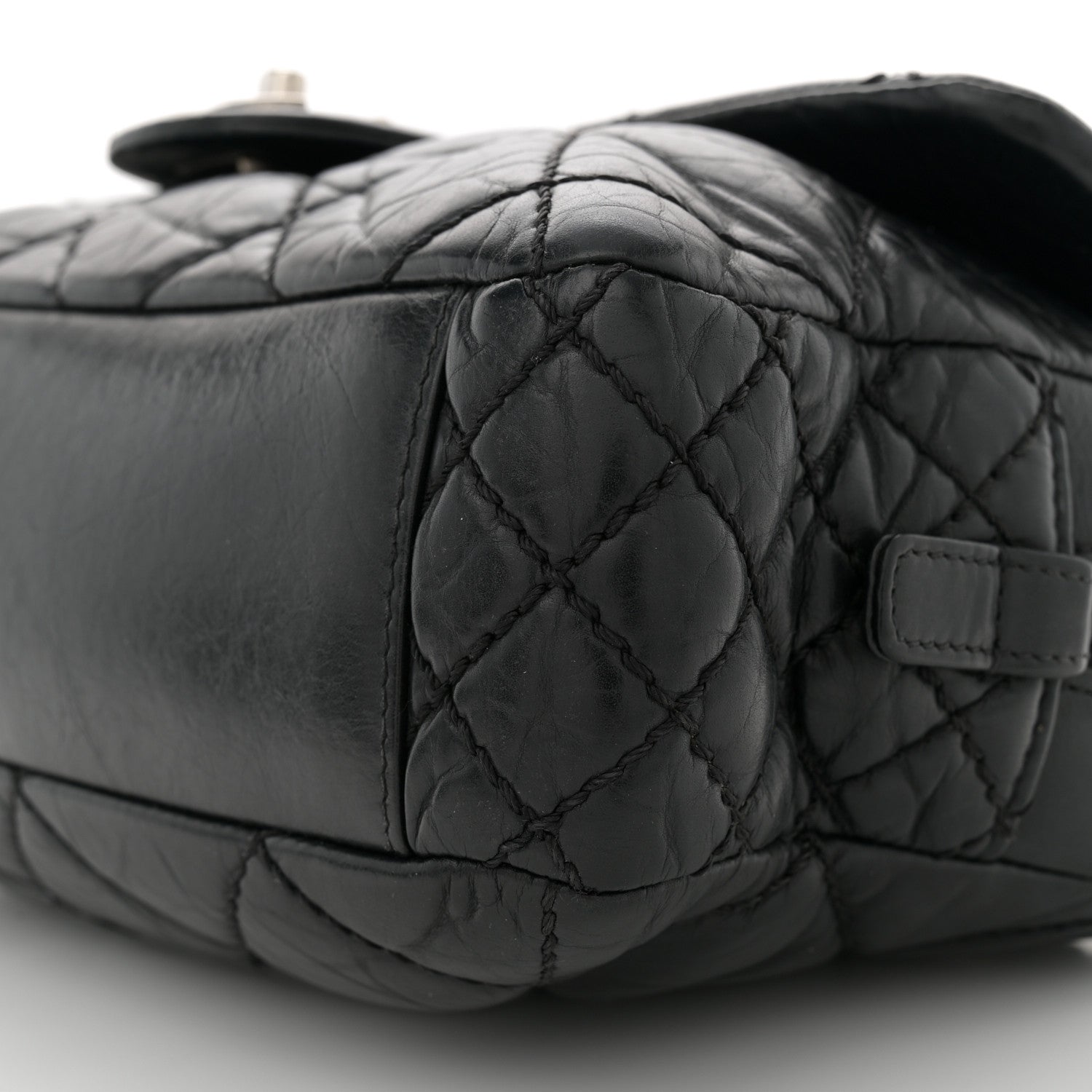 Chanel Aged Calfskin Medium New Portobello Flap Black 10 of 11