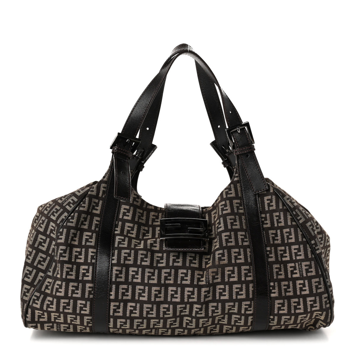 Zucchino Vitello Shoulder Bag Testa di Moro Beige