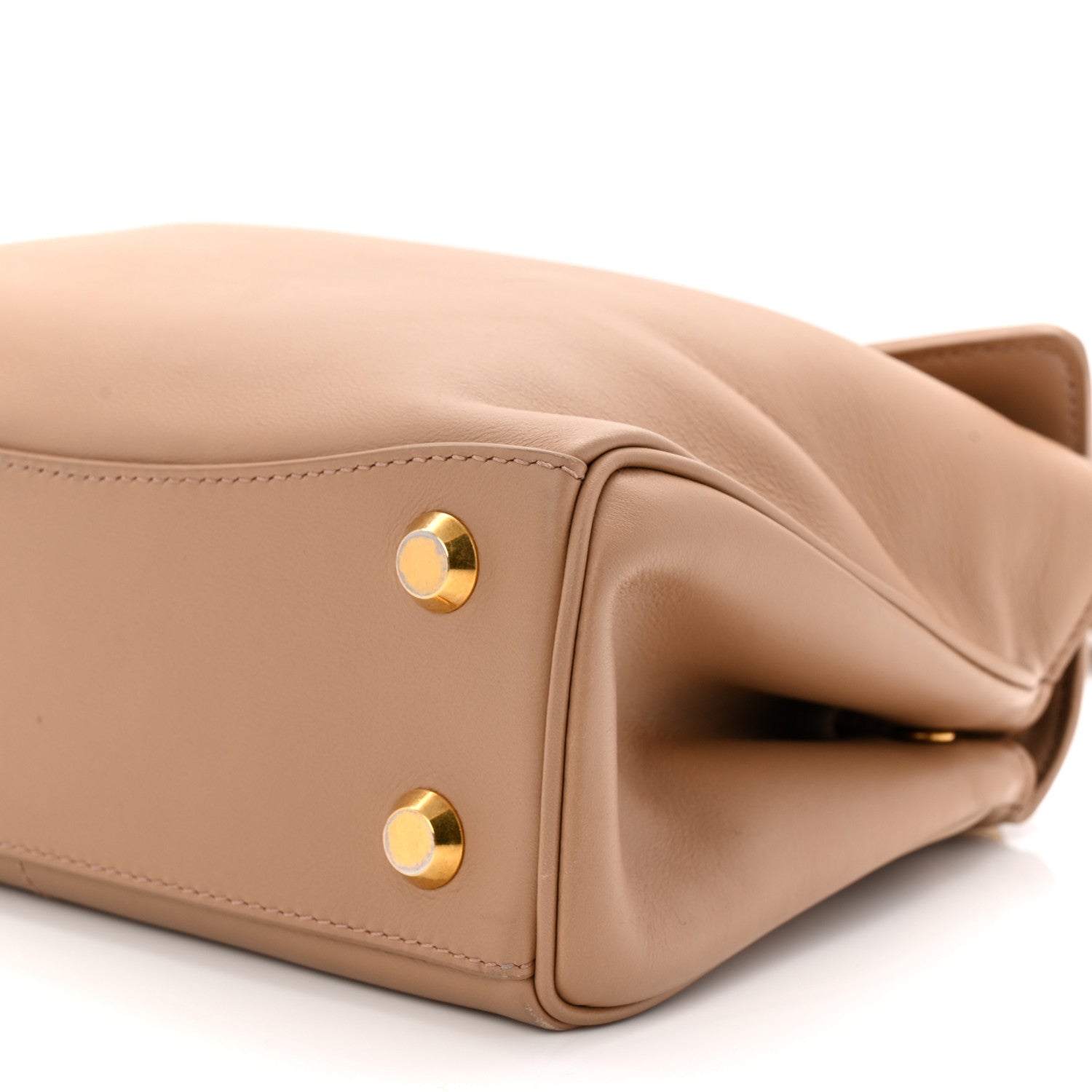Balenciaga Natural Smooth Calfskin Mini Rodeo Top Handle Handbag Latte 9 of 11