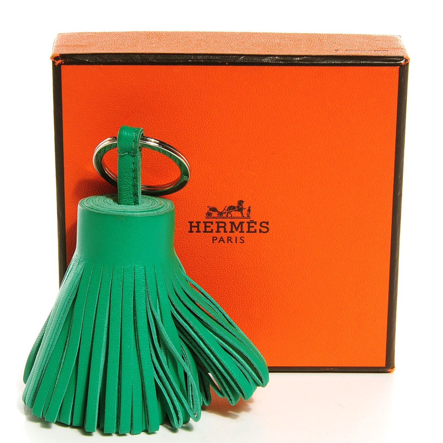 Lambskin Carmen Tassel Key Holder Menthe