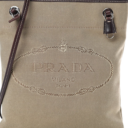 Prada Jacquard Logo Crossbody Corda Bruciato 8 of 15