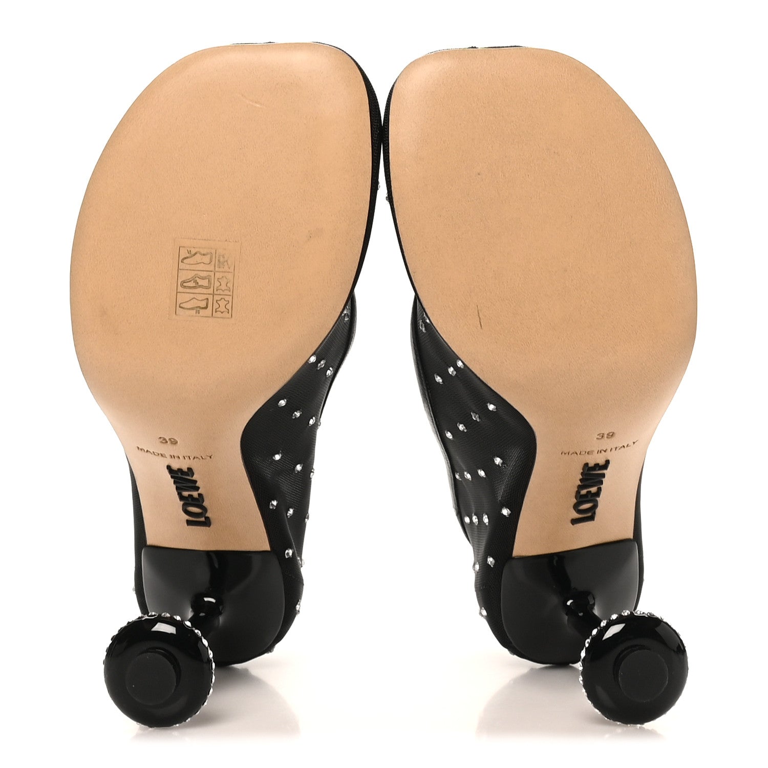 Loewe Mesh Crystal Toy 90 Pumps 39 Black 6 of 8