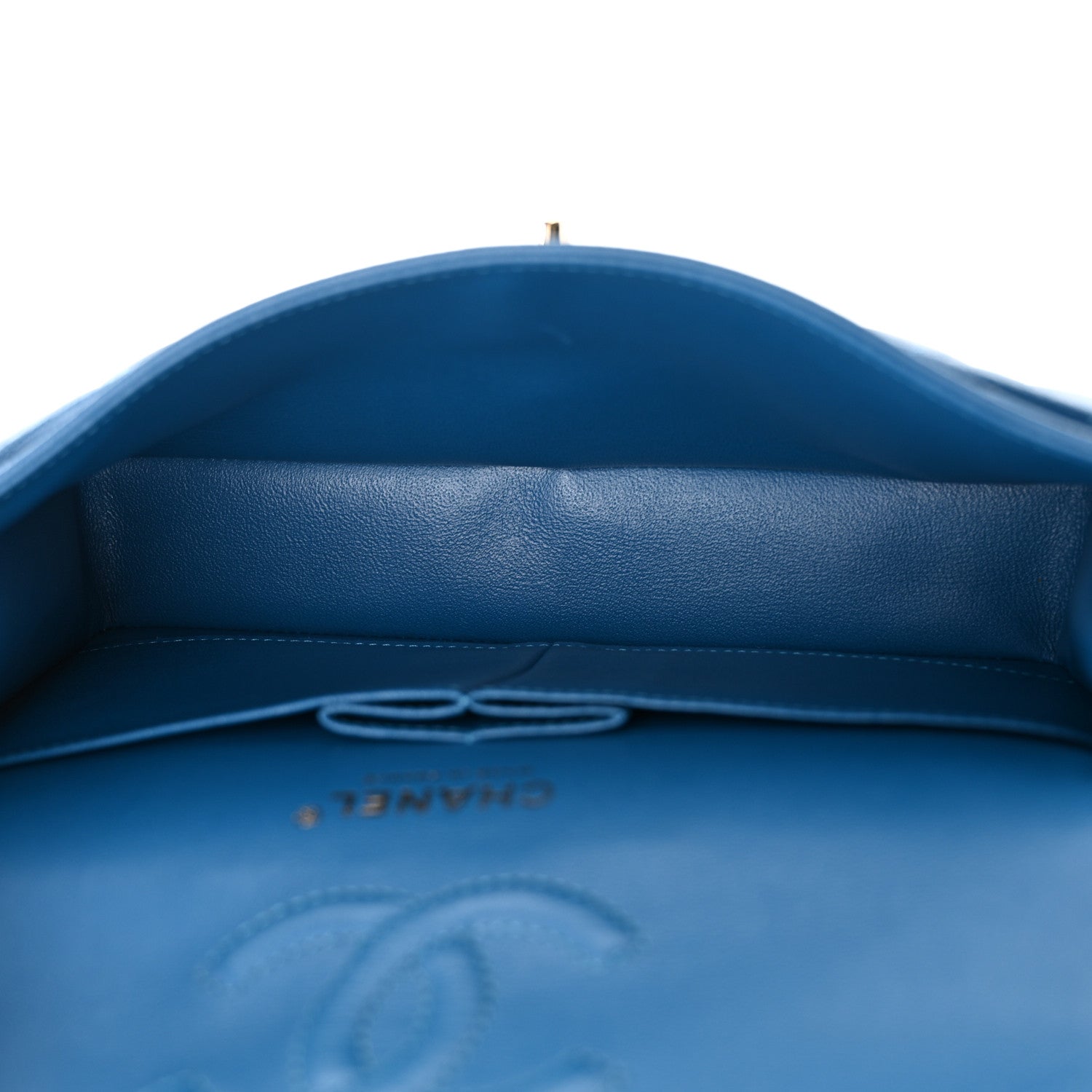 Chanel Caviar Quilted Small Double Flap Blue 4 of 11