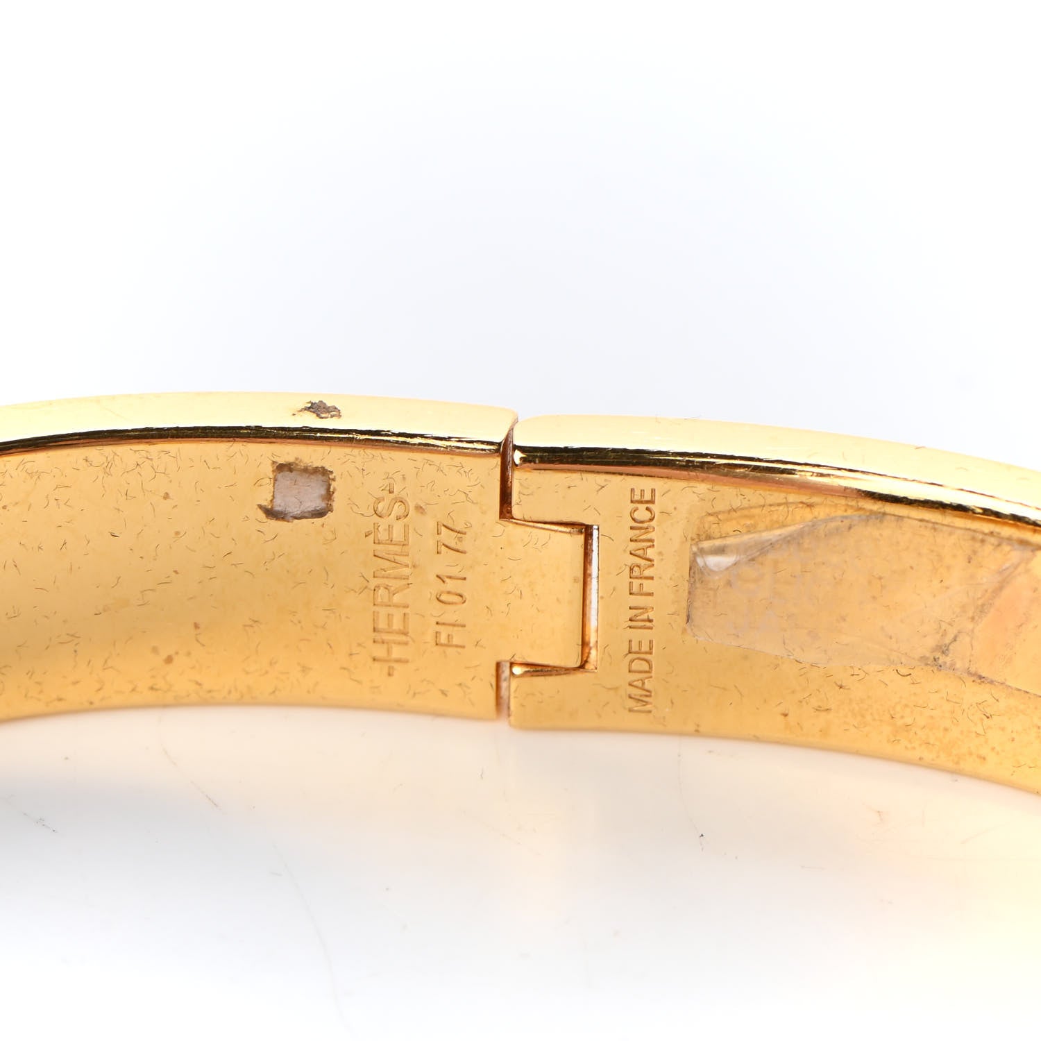 Hermes Enamel Narrow Clic Clac H Bracelet GM Jaune D'Or 6 of 7