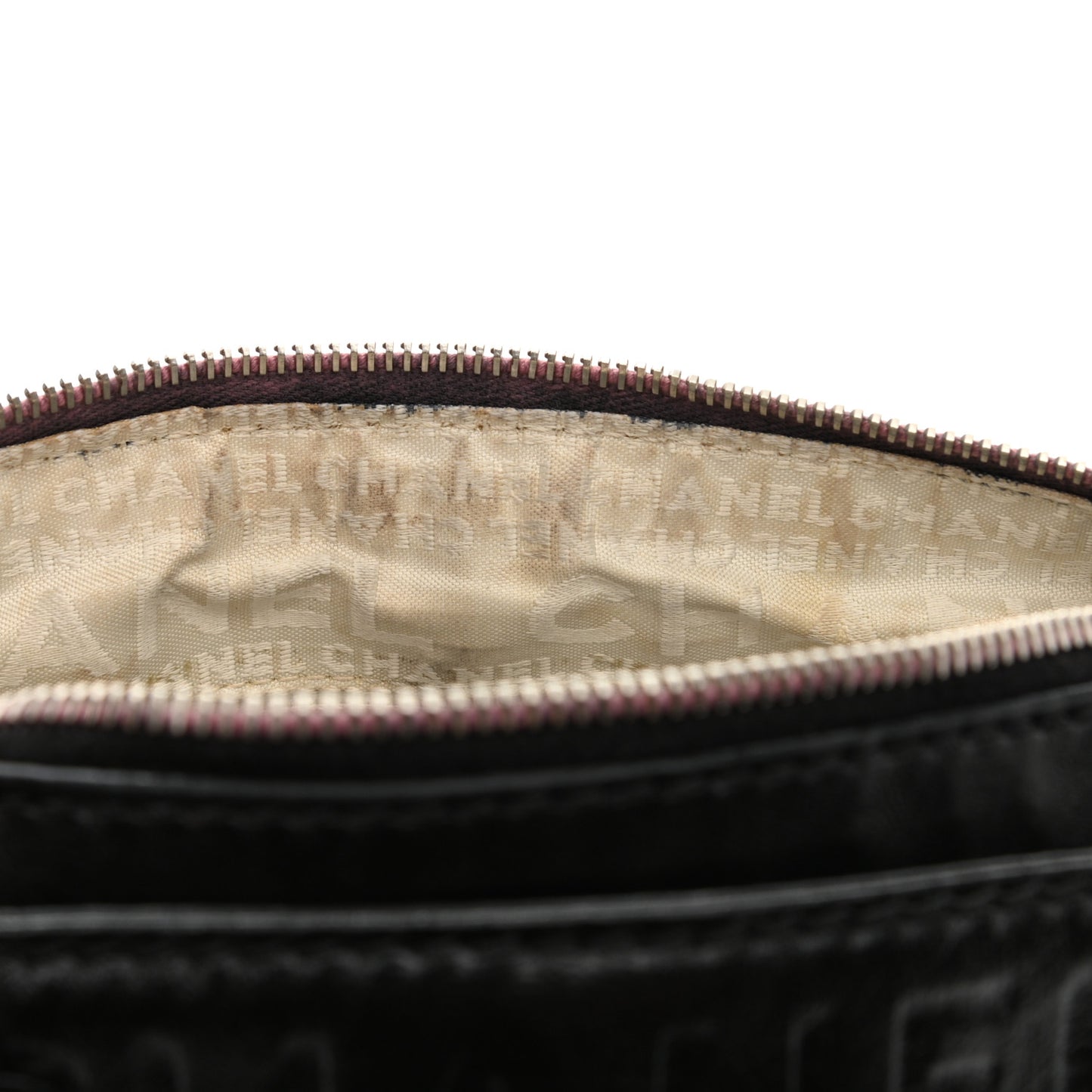 Lambskin Lax Accordion Hobo Black Pink