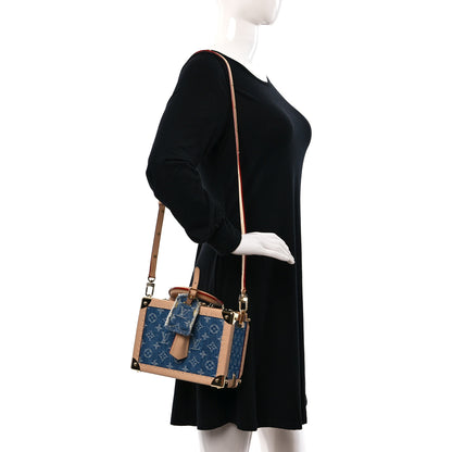 Louis Vuitton Monogram Denim Petite Valise Blue 2 of 10