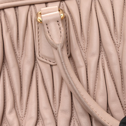 Miu Miu Nappa Matelasse Arcadie Top Handle Bag Cameo Powder Pink 15 of 15