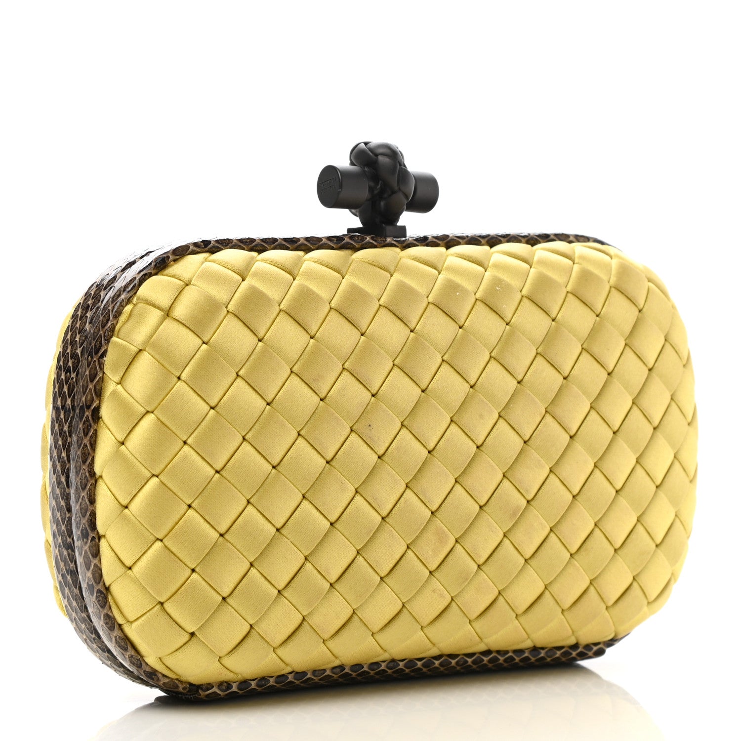 Bottega Veneta Satin Intreccio Impero Ayers Knot Clutch Duchesse 2 of 8