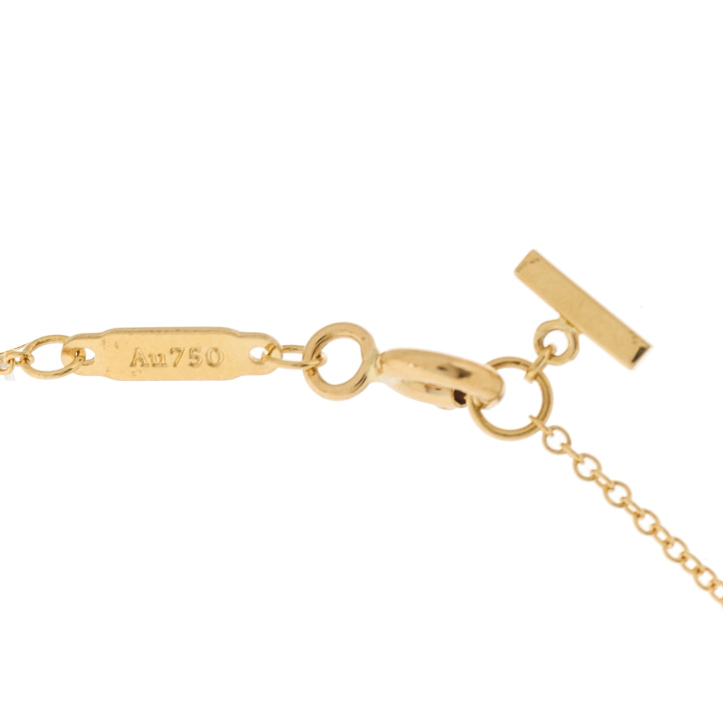 18K Pink Gold Diamond Juste Un Clou Paved Pendant Necklace