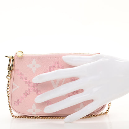 Louis Vuitton Empreinte Monogram Giant Broderies Mini Pochette Accessories Pink Creme 2 of 10