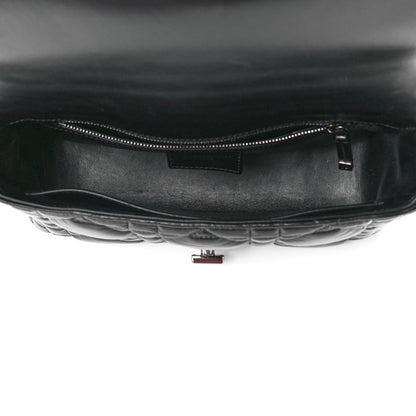 Christian Dior Calfskin Macrocannage Medium Caro Bag Black 5 of 11