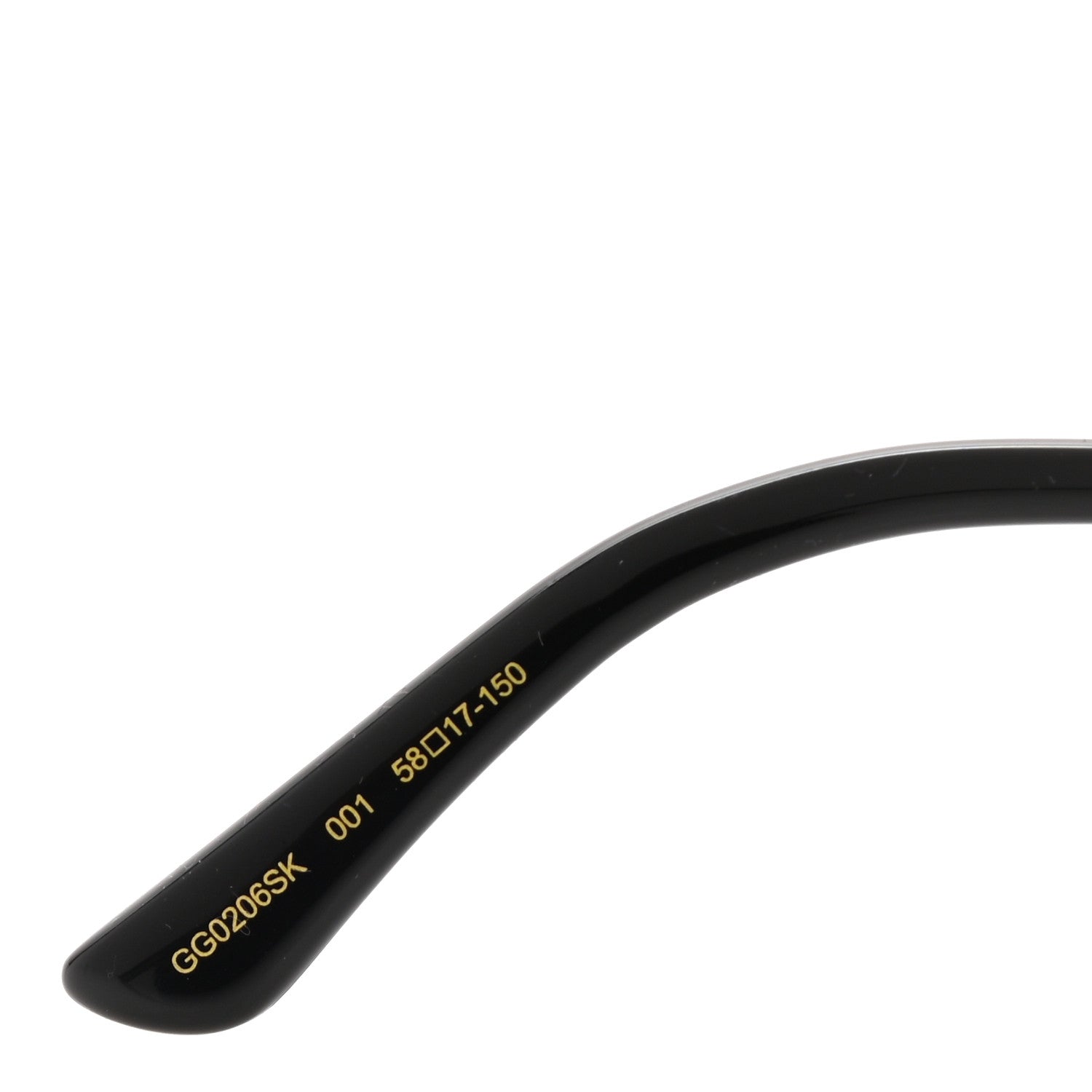 Gucci Web Round Sunglasses GG0206SK Gold 5 of 7