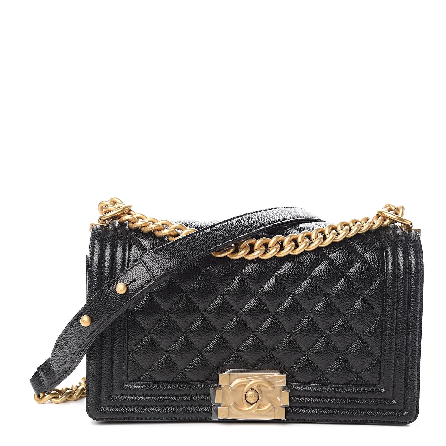 Chanel Caviar Quilted Medium Boy Flap Black 1 of 11