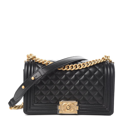 Chanel Caviar Quilted Medium Boy Flap Black 1 of 11
