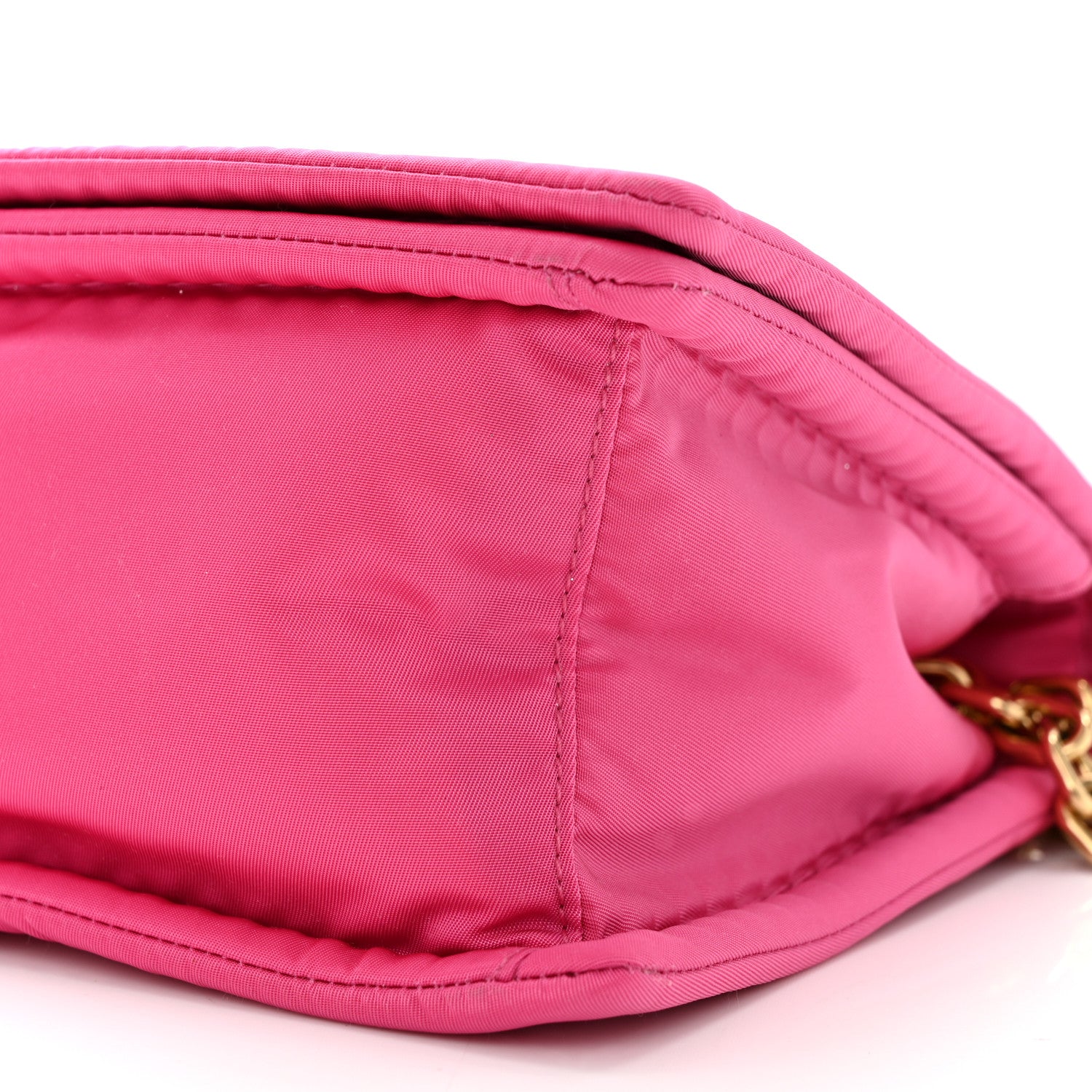 Prada Nylon Tessuto Chain Shoulder Bag Fuxia 9 of 9