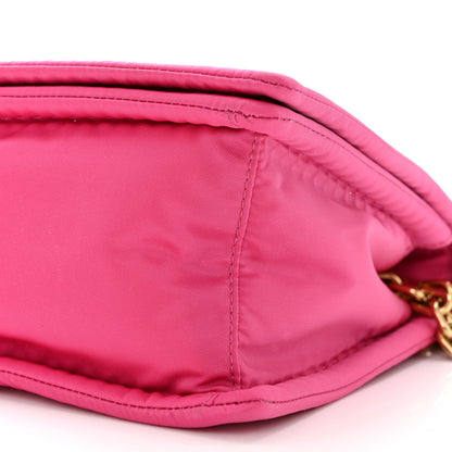 Prada Nylon Tessuto Chain Shoulder Bag Fuxia 9 of 9