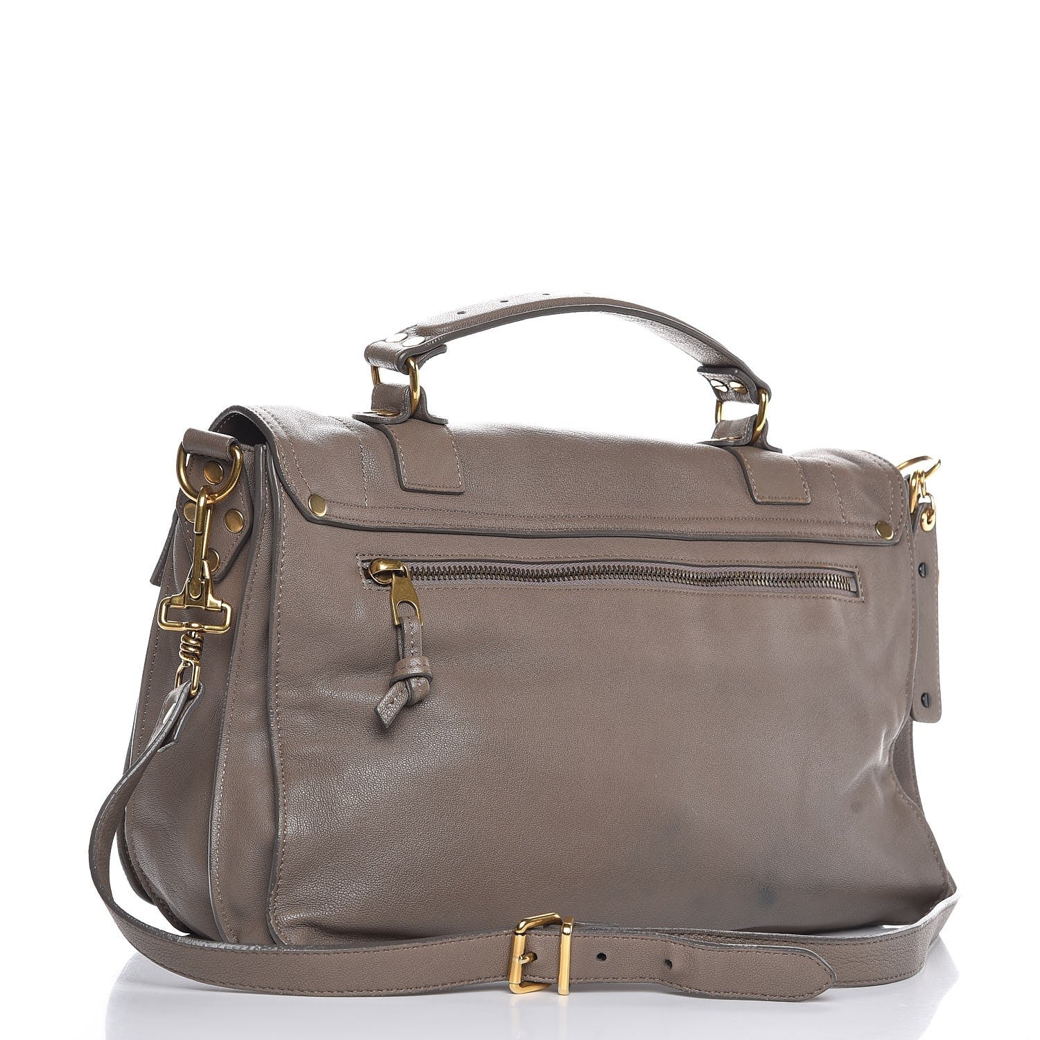 Proenza Schouler Lambskin Medium PS1 Satchel Smoke 4 of 14