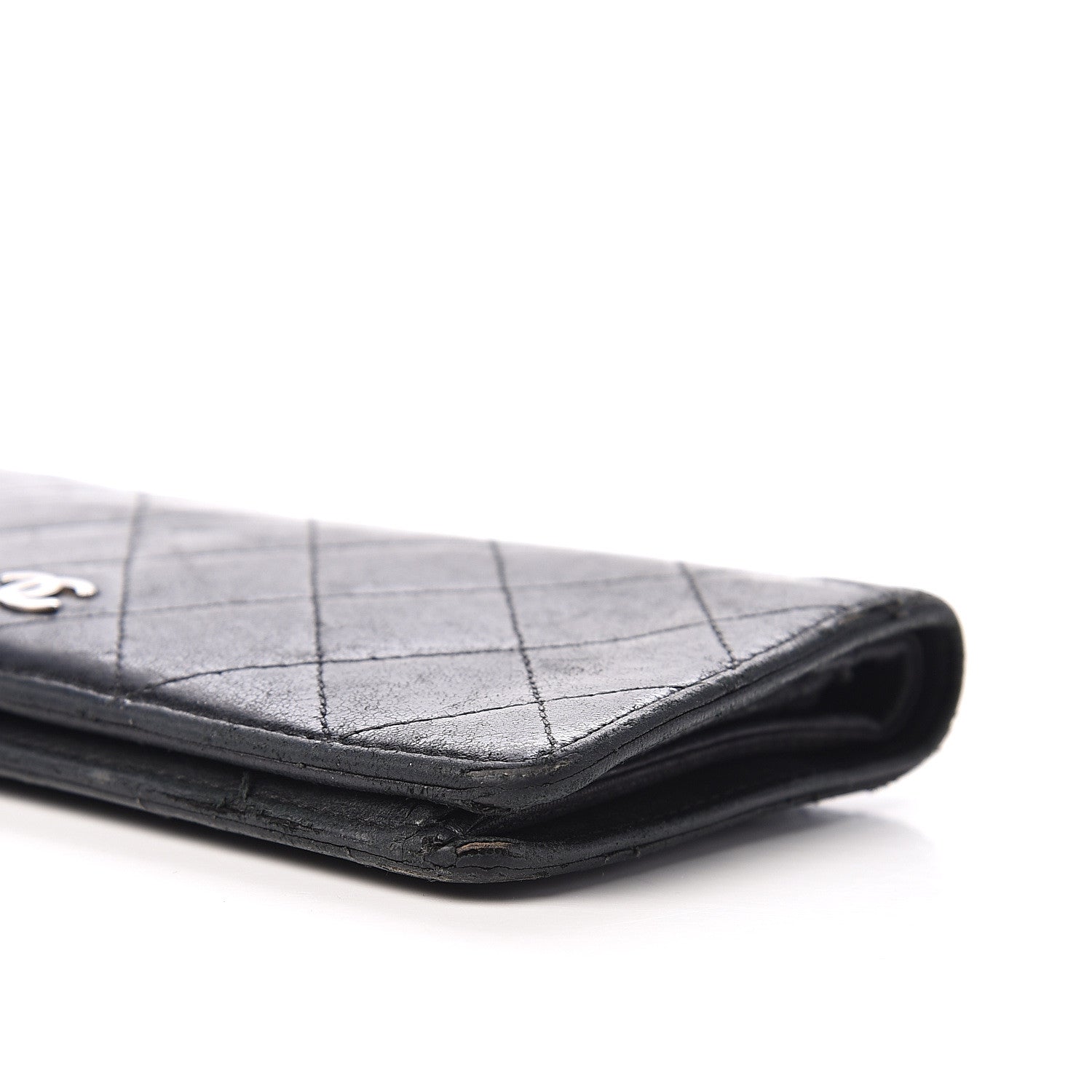 Chanel Lambskin Quilted Yen Wallet Black 12 of 16