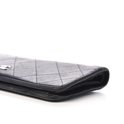 Chanel Lambskin Quilted Yen Wallet Black 12 of 16