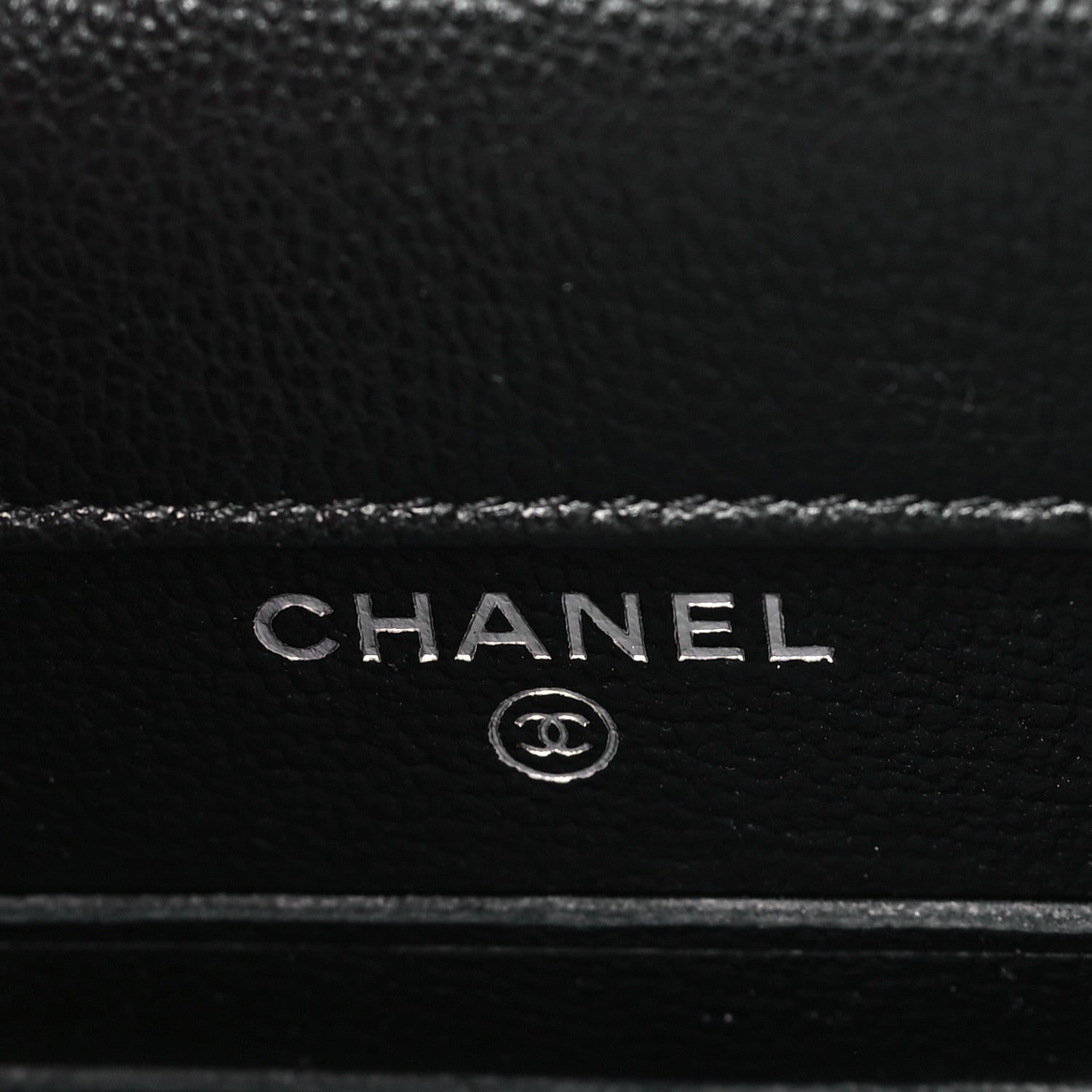 Chanel Grained Calfskin Quilted CC Box Clutch With Chain  Black 6 of 10