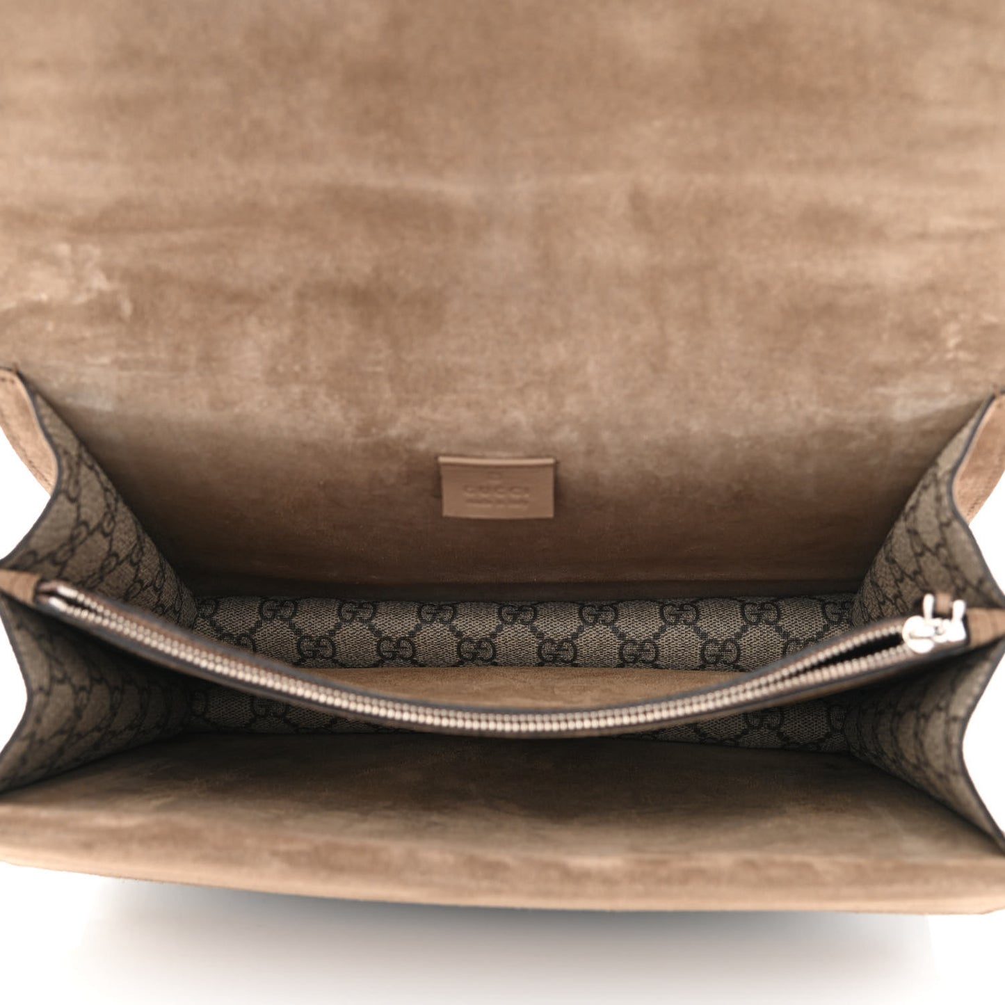 GG Supreme Monogram Medium Dionysus Shoulder Bag Taupe