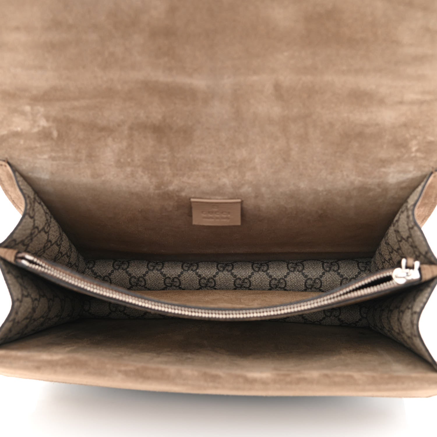 Gucci GG Supreme Monogram Medium Dionysus Shoulder Bag Taupe 5 of 9