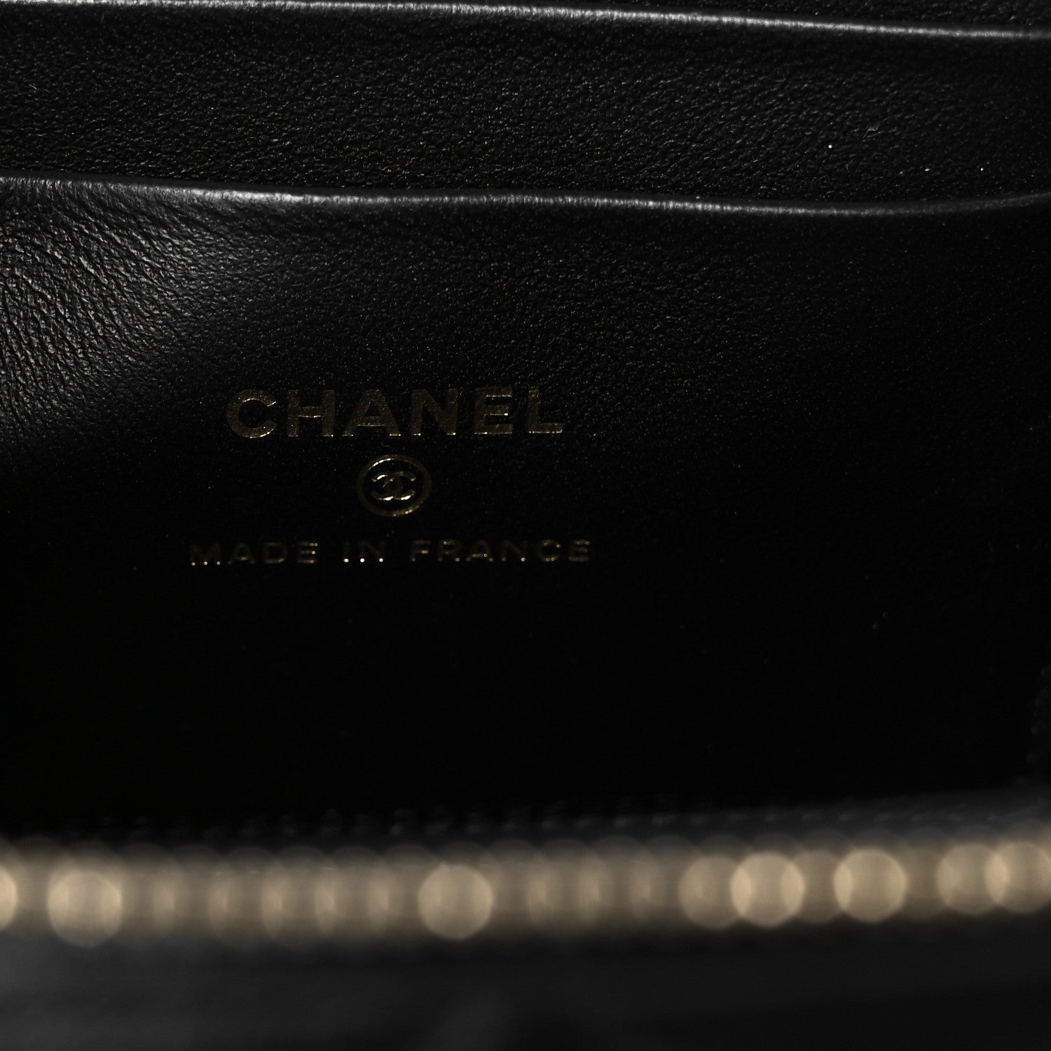 Chanel Lambskin Quilted Small Top Handle Vanity Case With Chain Black 6 of 11