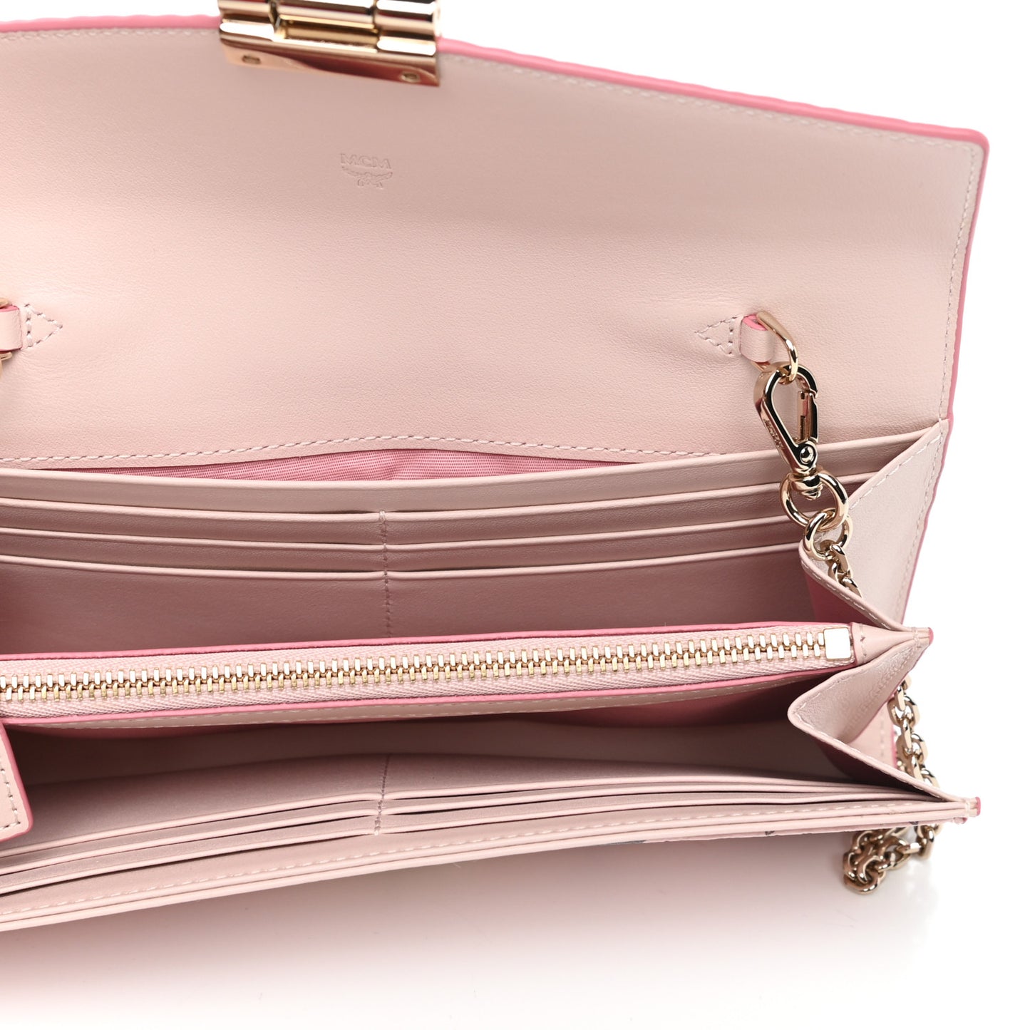 Visetos Large Patricia Wallet On Chain Soft Pink