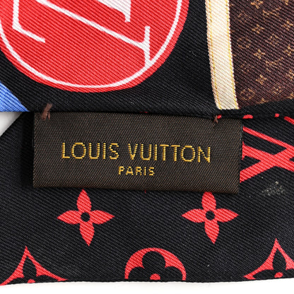 Louis Vuitton Silk Monogram Tribute To Alma BB Bandeau Black 5 of 6