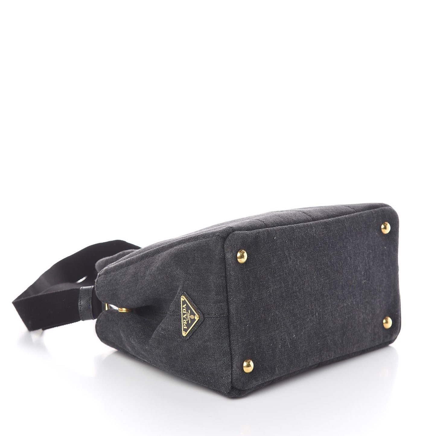Denim Small Logo Tote Black
