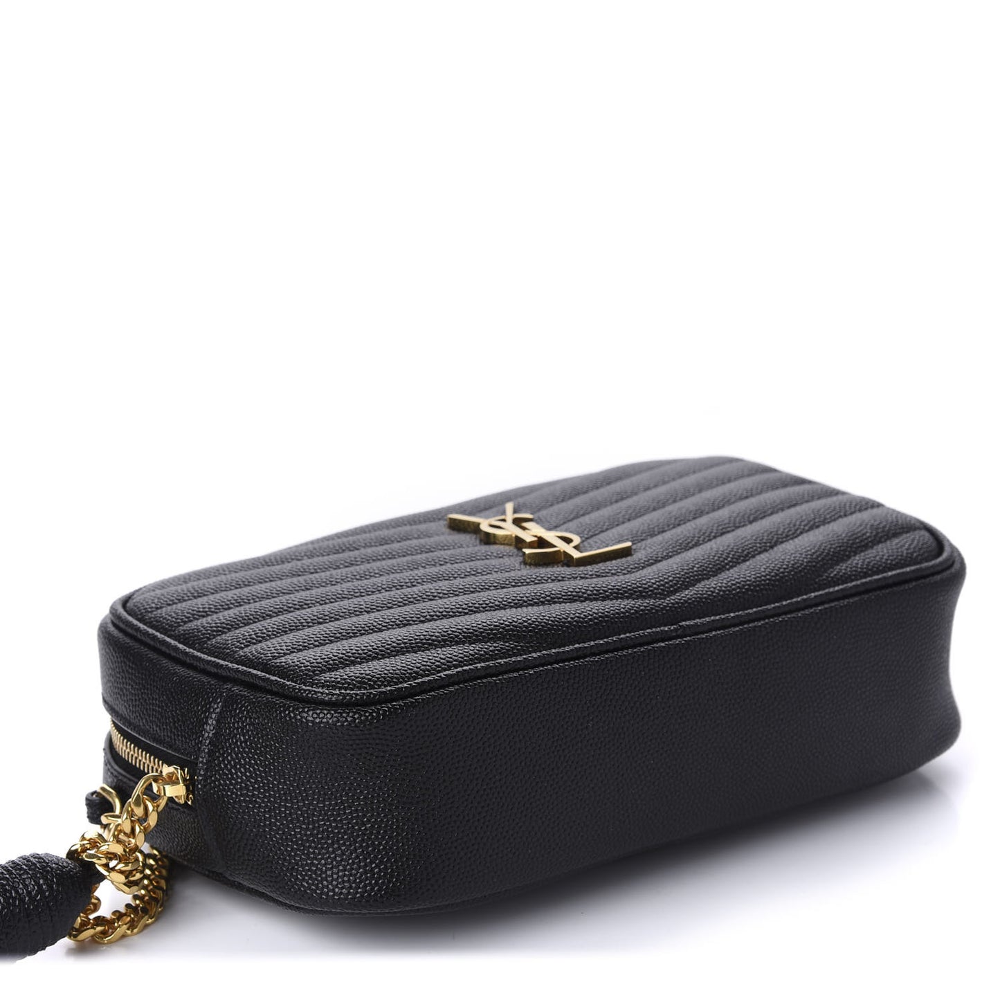 Grain De Poudre Matelasse Monogram Mini Lou Camera Bag Black
