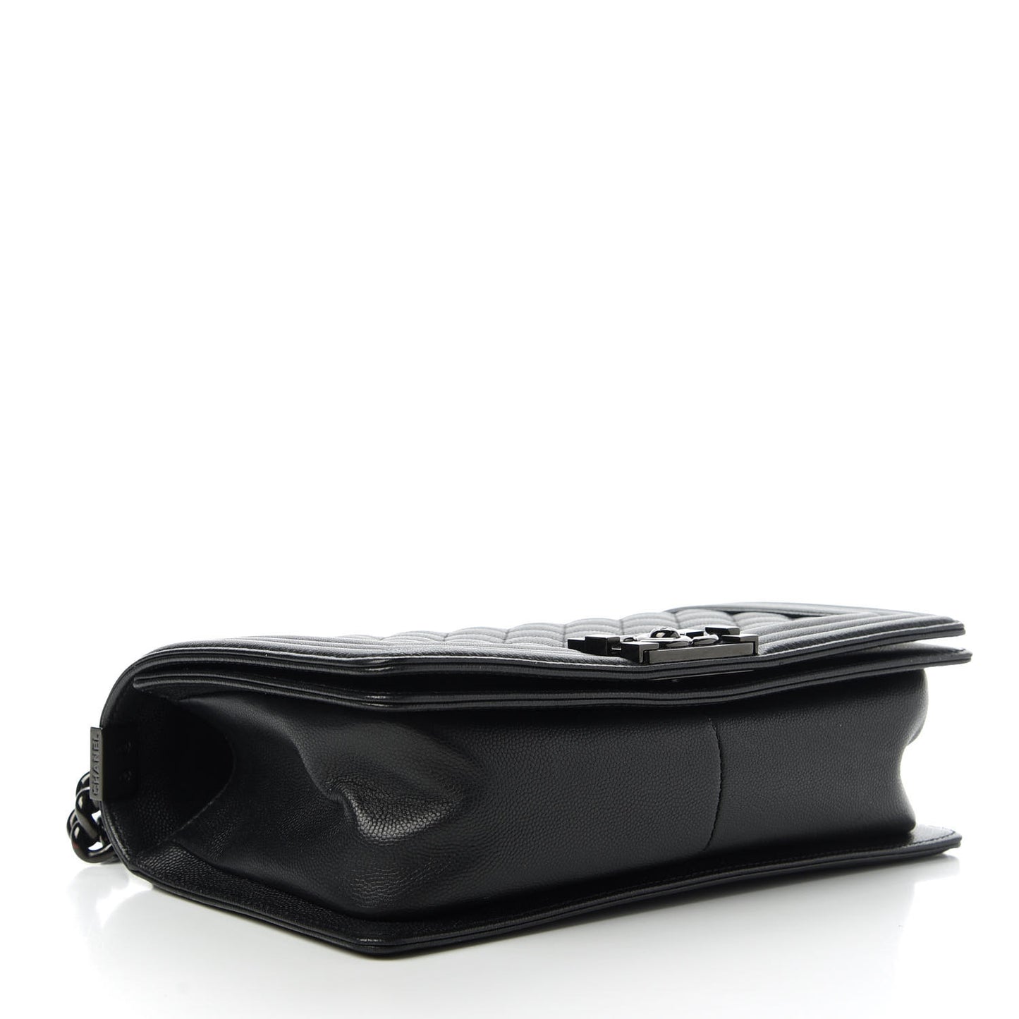 Caviar Quilted Medium Boy Flap So Black