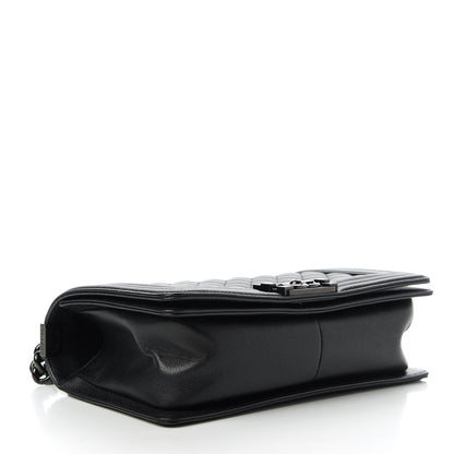 Chanel Caviar Quilted Medium Boy Flap So Black 4 of 11