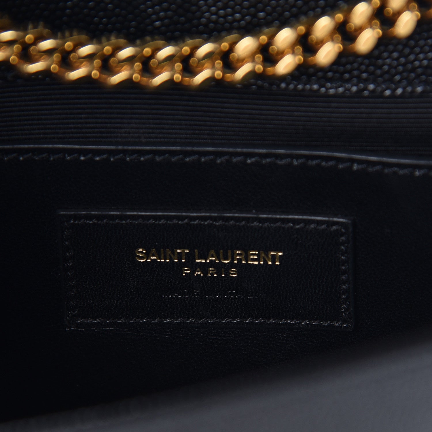 Saint Laurent Grain De Poudre Small Monogram Kate Satchel Black 6 of 8