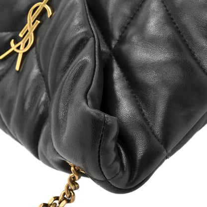 Saint Laurent Lambskin Quilted Toy Loulou Puffer Monogram Chain Satchel Black 15 of 15