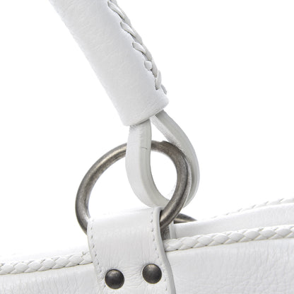 Christian Dior Calfskin Braided Gaucho Double Saddle Bag White 12 of 13