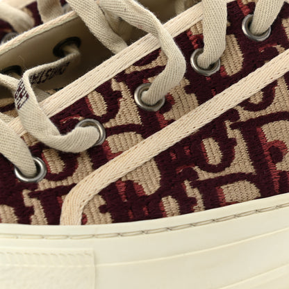 Christian Dior Canvas Oblique Walk'N'Dior Low Top Sneakers 38 Deep Amaranth 4 of 9