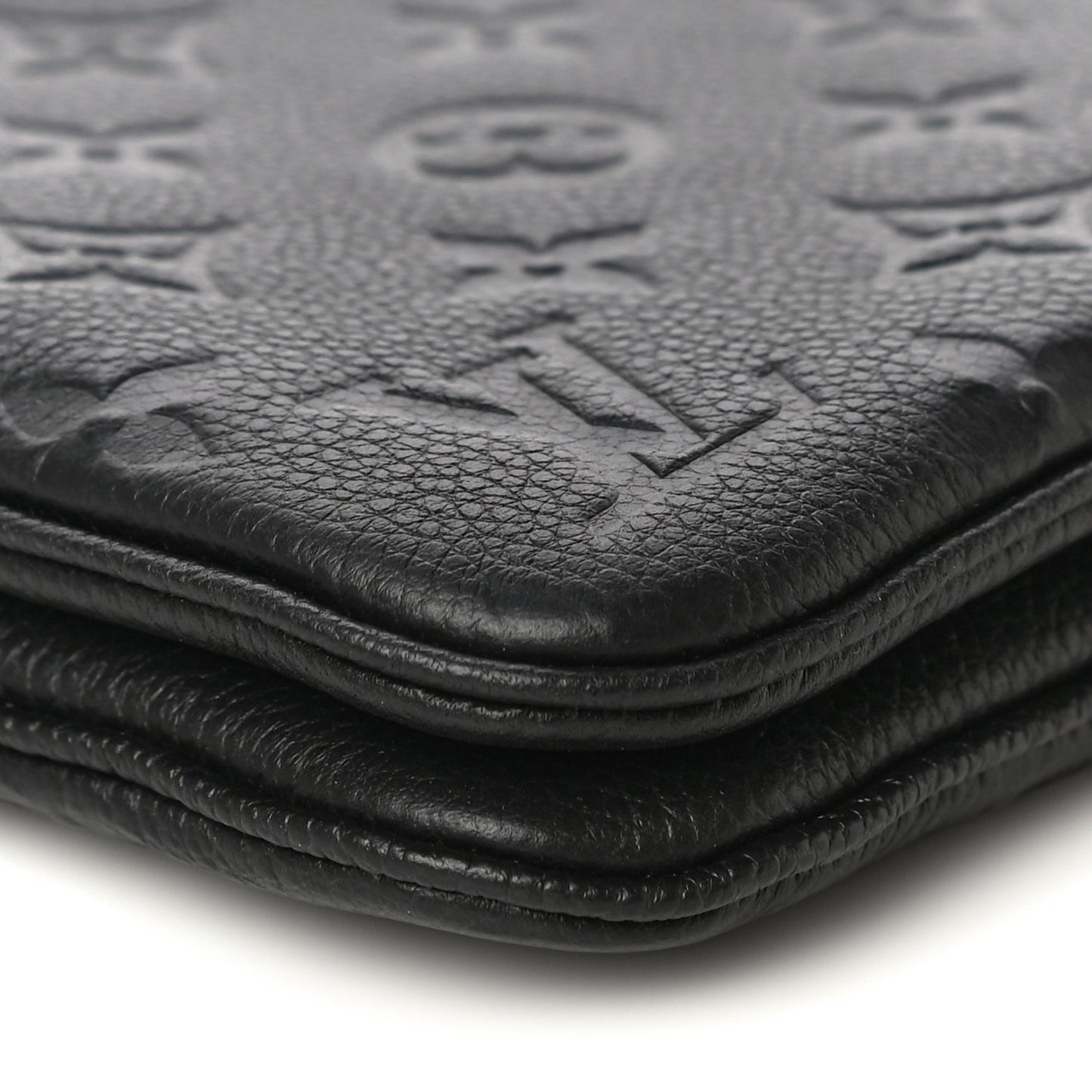 Empreinte Double Zip Pochette Black