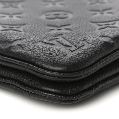 Louis Vuitton Empreinte Double Zip Pochette Black 8 of 10