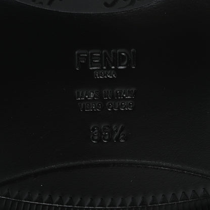 Fendi Vitello Karligraphy Loafers 35.5 Black 8 of 10