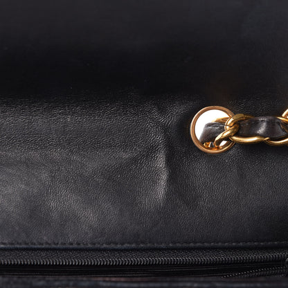 Chanel Lambskin Quilted Jumbo Single Flap Black 13 of 22
