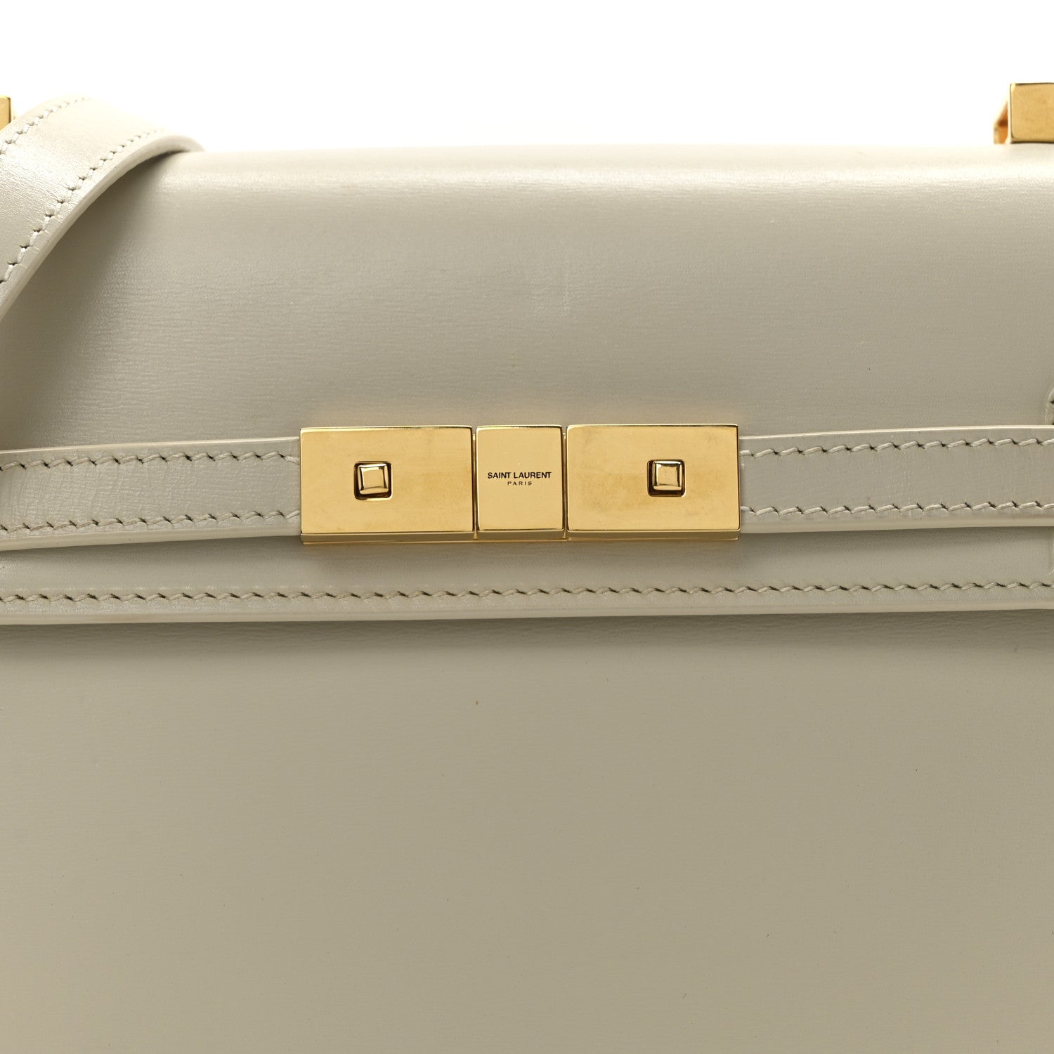 Saint Laurent Smooth Calfskin Mini Manhattan Shoulder Bag Crema Soft 8 of 10