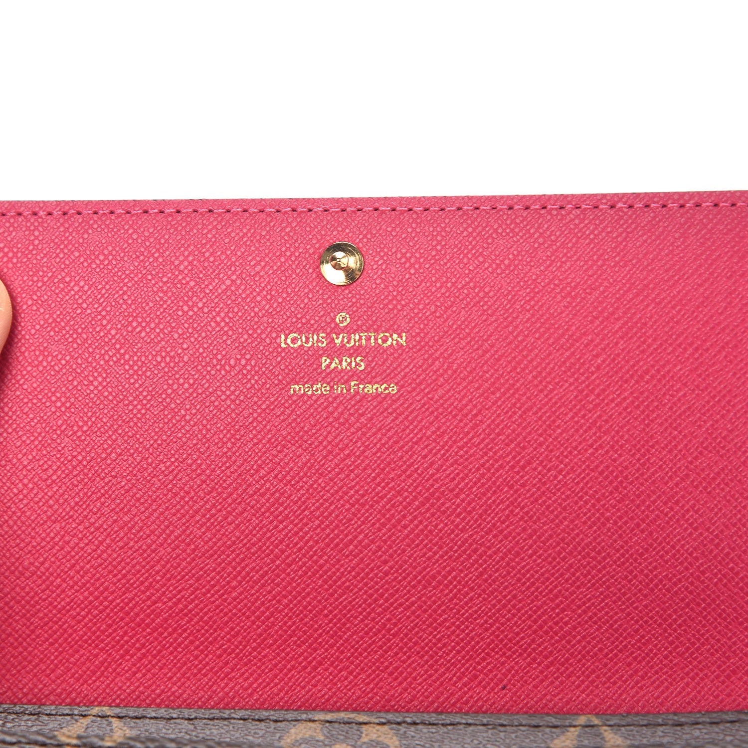 Louis Vuitton Monogram 2015 Christmas Animation Sarah Wallet Hibiscus 6 of 7
