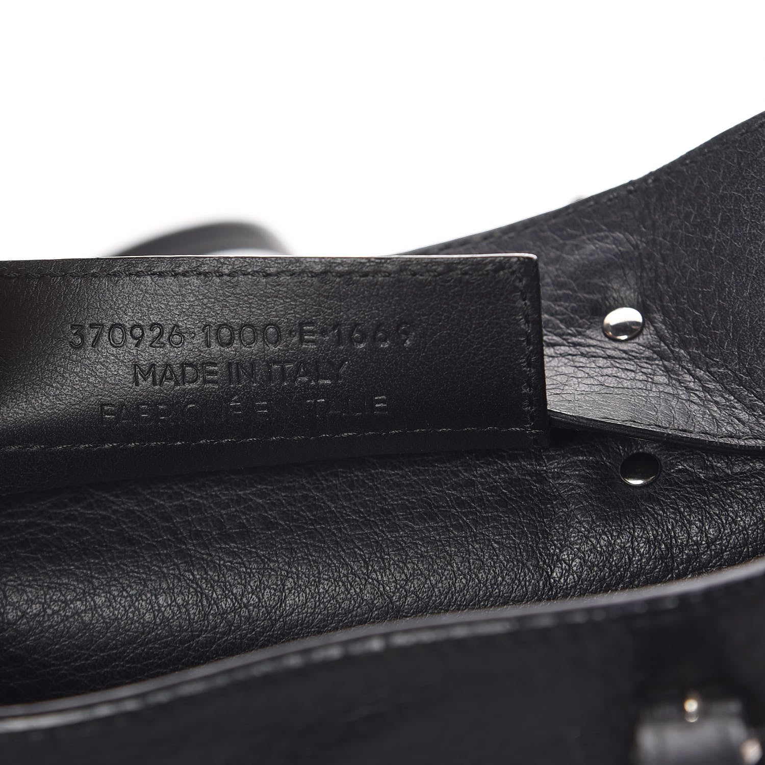 Balenciaga Veau Papier A6 Zip Around Tote Black 7 of 15