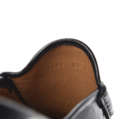 Gucci Goatskin Mens Horsebit Slippers 8.5 Black 9 of 10