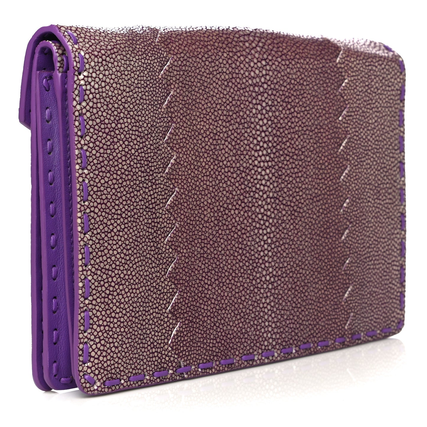 Stingray Piano Crisscross Clutch Purple