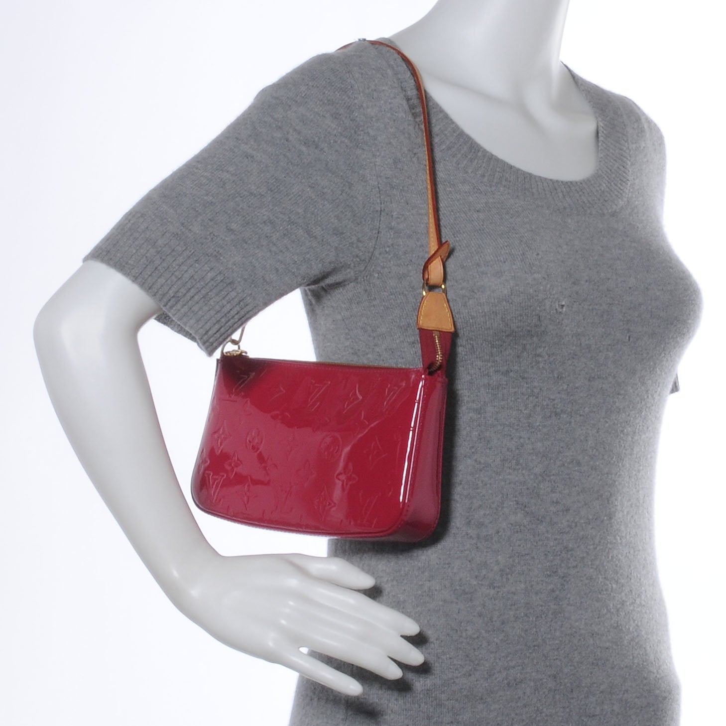 Louis Vuitton Vernis Pochette Accessories NM Rose Indien 2 of 7
