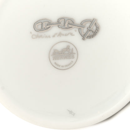 Hermes Porcelain Platinum Chaine d'Ancre Tea Cup and Saucer Set of 2 5 of 11