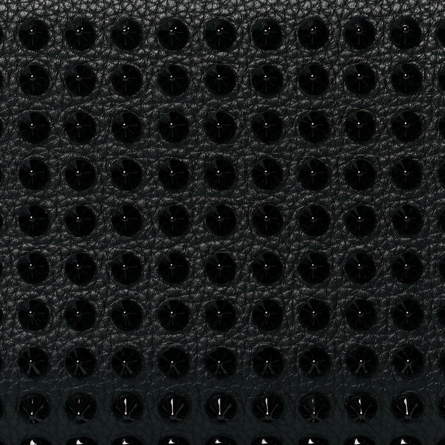 Christian Louboutin Calfskin Panettone Spiked Zip Around Wallet Black 8 of 8