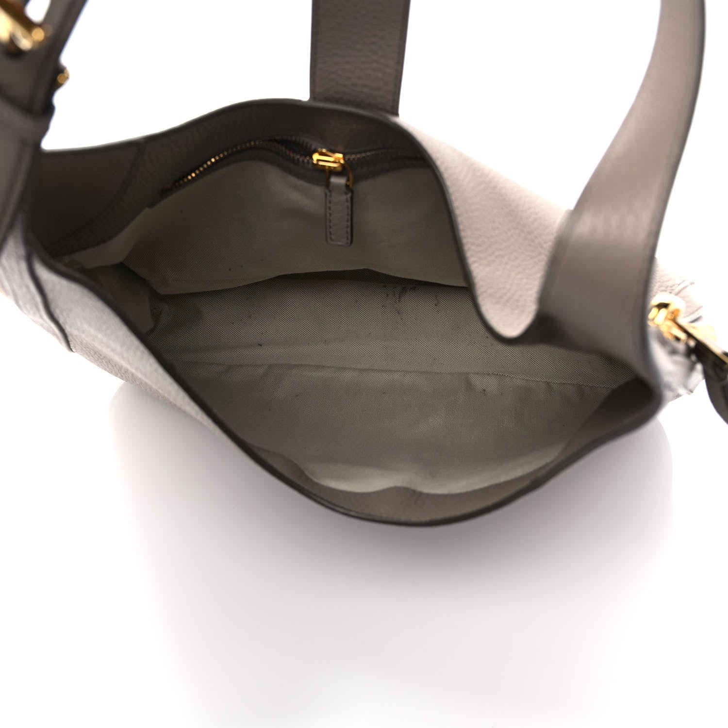 Tom Ford Grained Calfskin Tara Hobo Grey 5 of 10